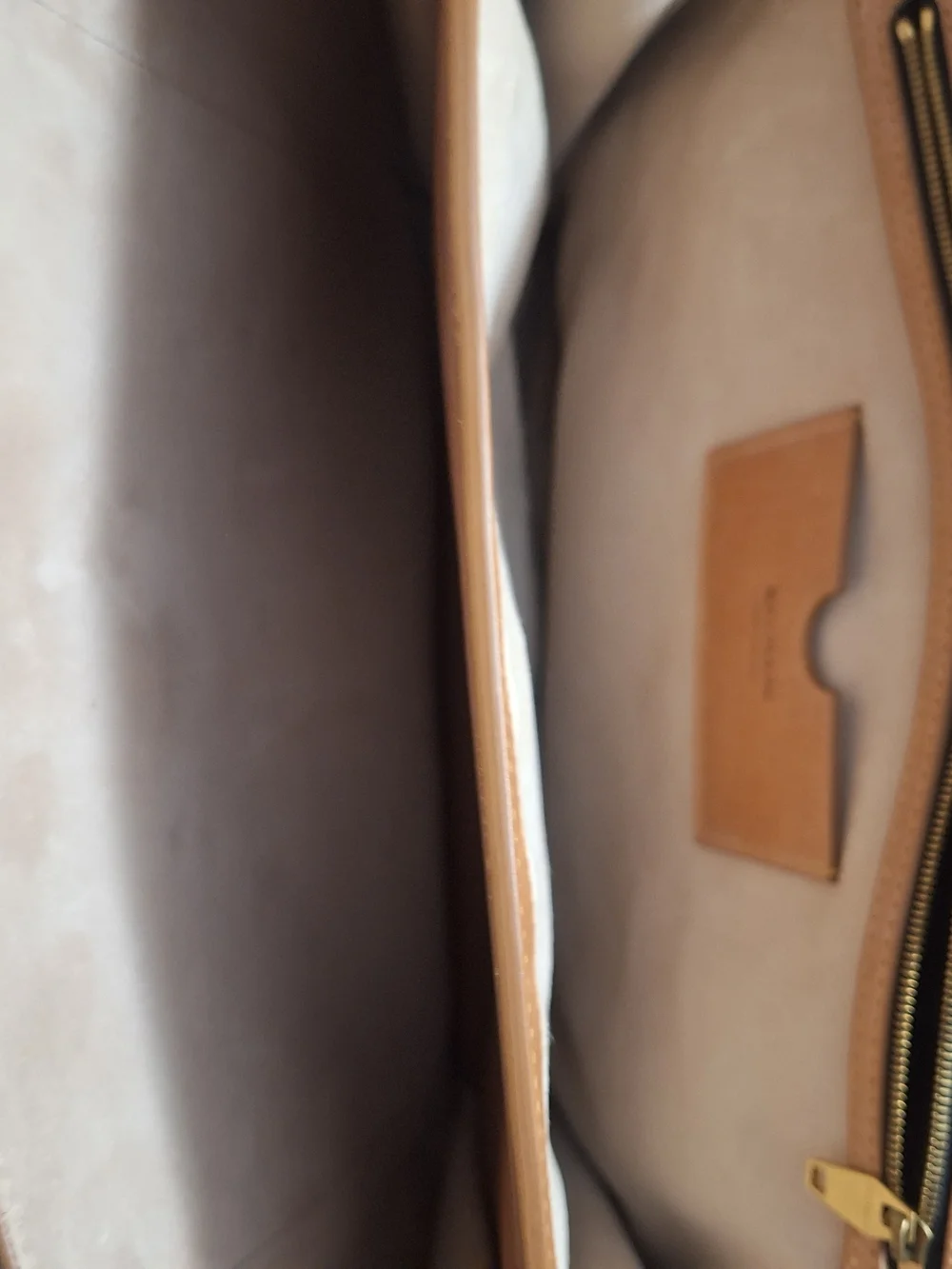 Balmain Paris Men's Tan Leather Satchel Bag